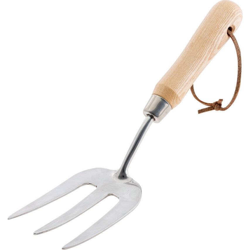 3-Piece Stainless Steel Garden Hand Tool Set with Wooden Handles