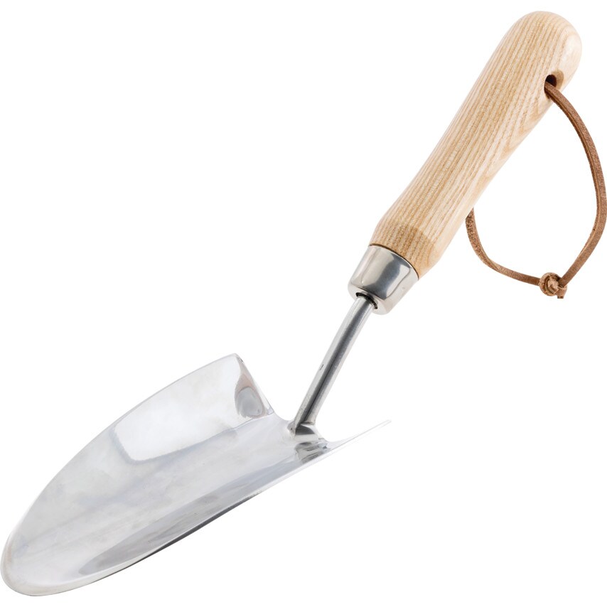 3-Piece Stainless Steel Garden Hand Tool Set with Wooden Handles